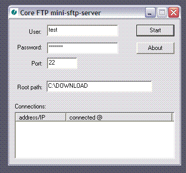 Core FTP Mini SFTP Server 2.32 full